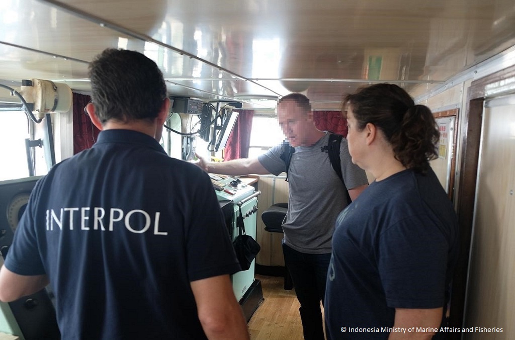 An INTERPOL Investigative Support Team assisted with the inspection of the vessel.